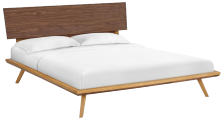 Addison King Platform Bed - Walnut Headboard