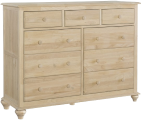 Cottage 9 Drawer Dresser