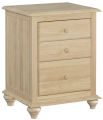 Cottage 3 Drawer Nightstand