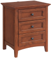 McKenzie 3 Drawer Nightstand