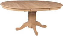 Extension Table w/ Large Traditional Pedestal