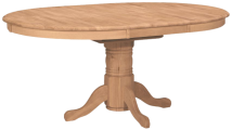 Extension Table w/ Traditional Pedestal