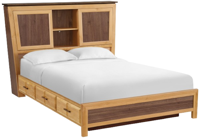 Addison Queen Bookcase Storage Bed