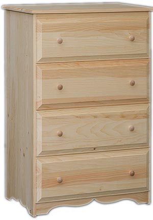 Madison Narrow 4 Drawer - Deep Drawers