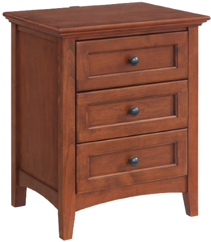 McKenzie 3 Drawer Nightstand