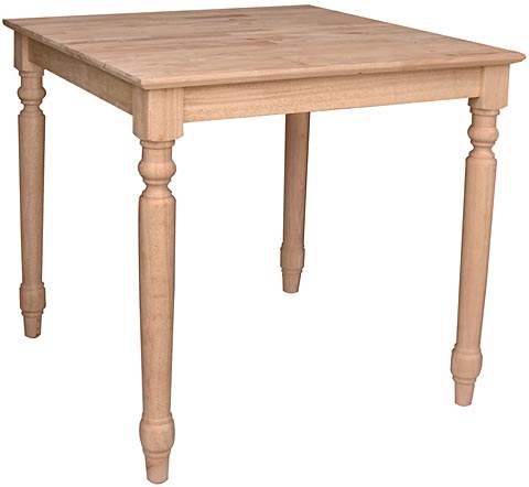 36" Square Table - 36"h or 42"h