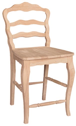 Versailles Bar Stool w/ Wood Seat