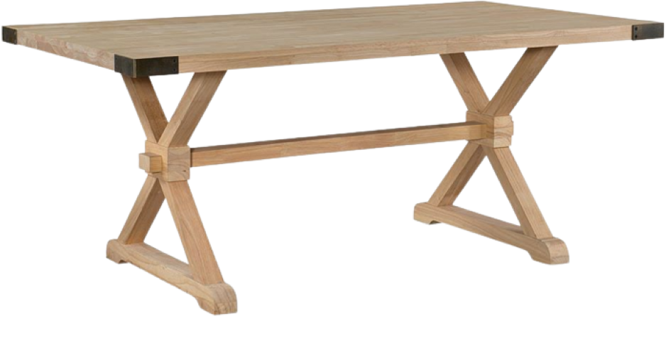 Farmhouse Chic Trestle Table