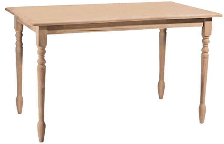 Small Rectangular Table w/ Turned Legs