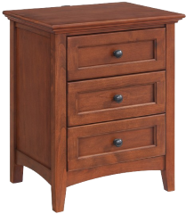 McKenzie 3 Drawer Nightstand